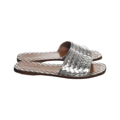 Mules (Argent, Marron) de Bottega Veneta Cuir