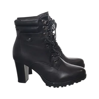 Heeled boots (Black) from Jumex Leather