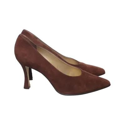 Pumps (Brown) from Martinez Valero Leather