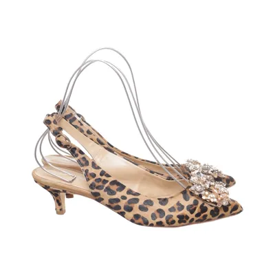 High heel sandals (Brown, Multicolored) from Alma en Pena Leather