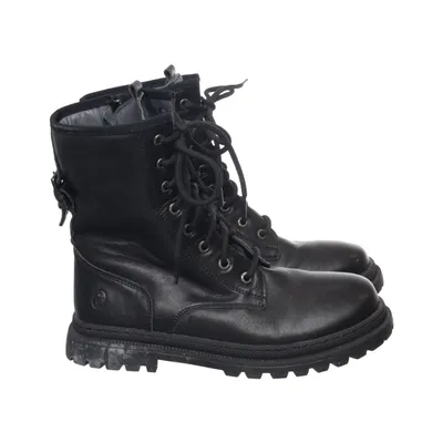 Bottes à lacets (Noir) de Shoesme Cuir