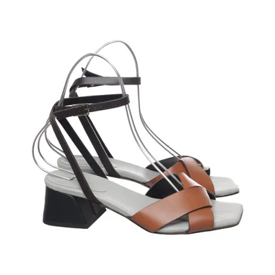 High heel sandals (Brown, Black, Gray) from Donar Leather