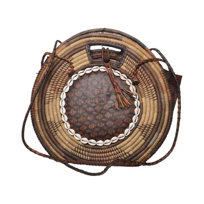 Shoulder-bag (Brown, Beige, Multicolored)