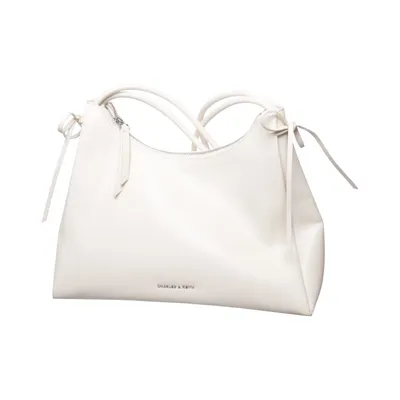 Schoudertas (Wit) van Charles & Keith Polyester, Polyurethaan