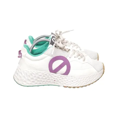 Sneakers (White, Multicolored) from No Name Leather