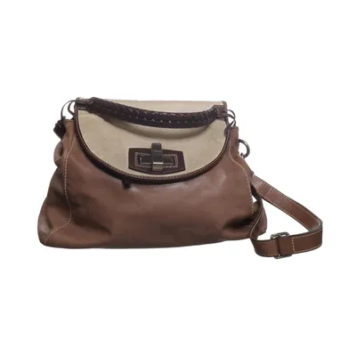 Handbag (Brown, Beige) from Abro