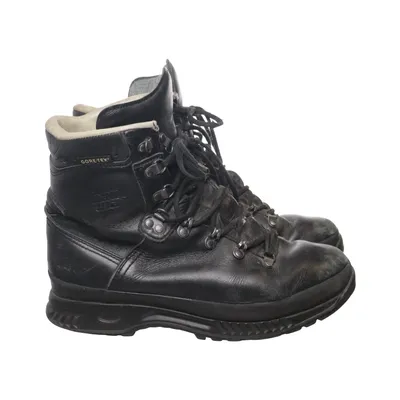 Hoge wandelschoenen (Zwart) van Hanwag Leer