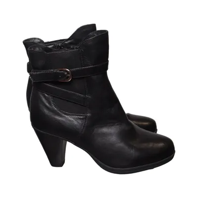 Heeled boots (Black) from Belle Leather