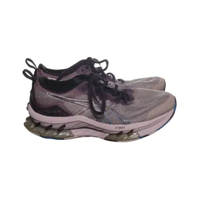 Running shoes (Pink, Blue, Gray) from Asics