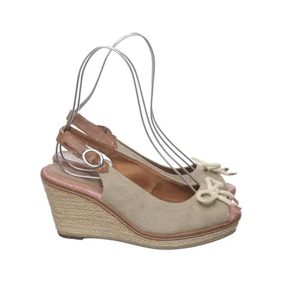 Kilehælssko (Beige, Brun) fra Tamaris Læder