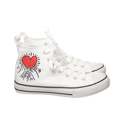 Canvas sko (Hvid) fra Keith Haring