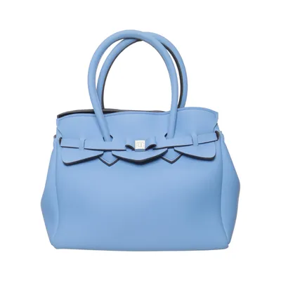 Handbag (Blue) from Save My Bag Polyester, Polyurethane