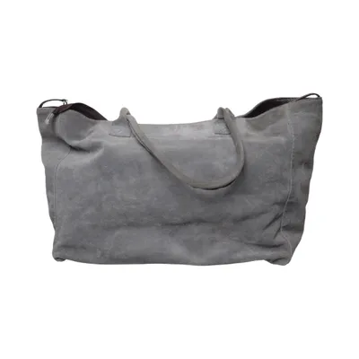 Handväska (Grå) från Made in italy Skinn
