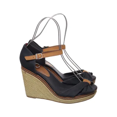 Wedges (Blue, Brown) from Tommy Hilfiger Cotton