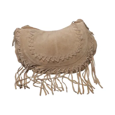 Shoulder-bag (Beige) from Uno de 50 Cotton, Leather