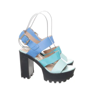 High heel sandals (Blue, Black, Multicolored) from Festissimo