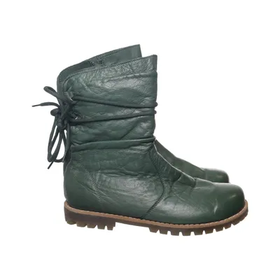 Schnürstiefel (Grün) von Andrea Conti Leder