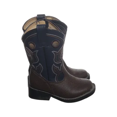 Bottes de cow-boy (Marron, Bleu) de Magellan Outdoors