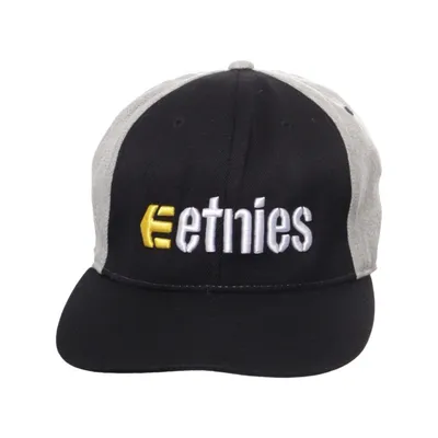 Baseballkeps (Svart, Grå) från Etnies Akryl, Elastan, Ull