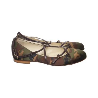 Ballet flats (Green, Brown, Multicolored) from Navyboot Leather