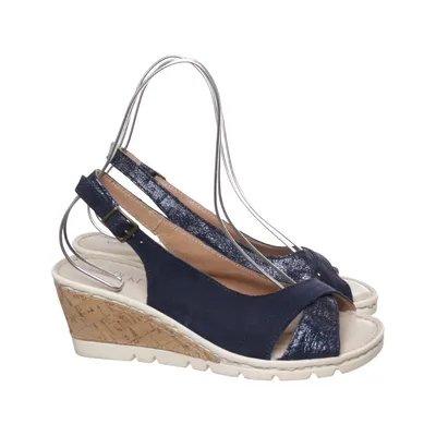 Wedges (Blue) from Lasocki Leather