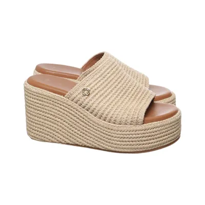 Wedges (Beige, Brown) from Maje Leather
