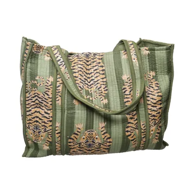 Sac en toile (Vert, Multicolore) de Juju & Christine