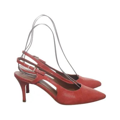 High heel sandals (Red) from Heyraud Leather