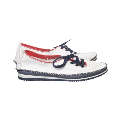 Moccasins (White, Blue, Red) from Andrea Conti