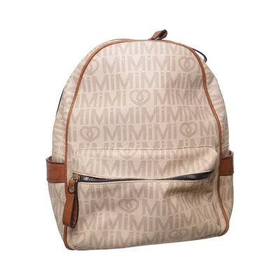 Backpack (Beige, Brown) from MiMi Polyurethane