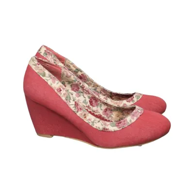 Chaussure compensées (Rouge, Multicolore) de Emilia