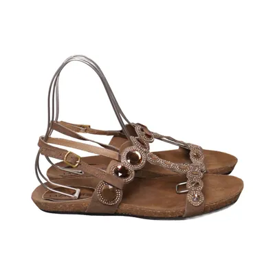 Sandales (Marron) de Lazamani Cuir