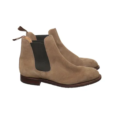 Bottines Chelsea (Beige, Vert) de Crockett & Jones Cuir