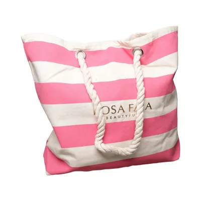 Strandtaske (Pink, Hvid) fra Rosa Faia