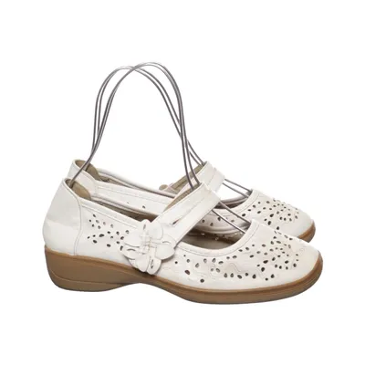Ballet flats (White) from Wonderful Leather