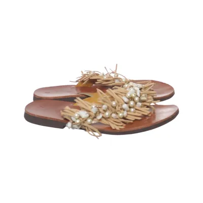 Flip-flops (Brown, Beige) from Les Tropeziennes Leather