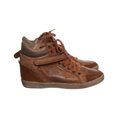 Sneakers (Bruin) van U.S. Polo Assn. Leer