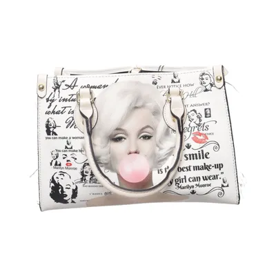 Håndtaske (Hvid, Flerfarvet) fra Marilyn Monroe