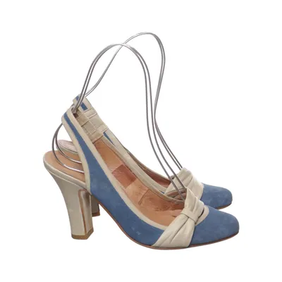 Sandaletten (Blauw, Beige) van Cafe Moda Leer