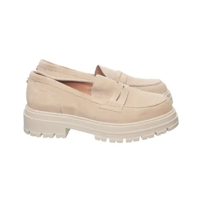 Loafers (Beige) from Bocage Leather