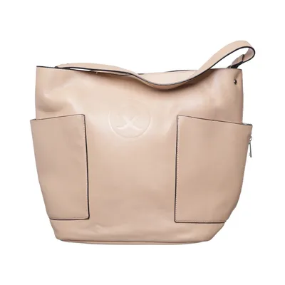 Handbag (Beige) from Pippa Jean Polyester, Polyurethane