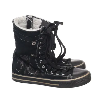 Laced boots (Black) from Victory Leather