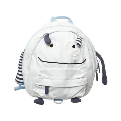 Backpack (Blue, White) Cotton, Polyester