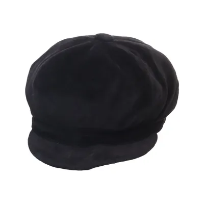 Casquette gavroche (Noir) de Firenze Coton, Viscose