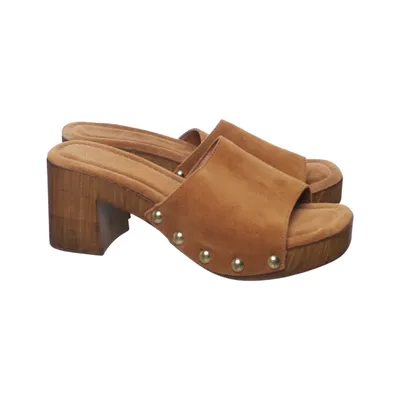 Clogs (Brown) from Notre-V Leather