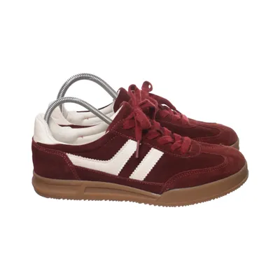Sneakers (Red, White, Brown) from Inuovo Leather, Suede