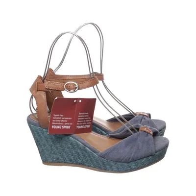 Wedges (Blue, Brown) from Young Spirit Leather