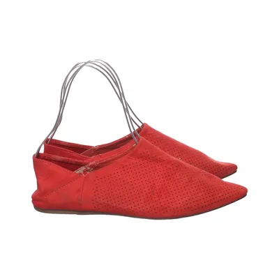 Ballet flats (Red) from CHC Shoes Faux suede, Polyurethane