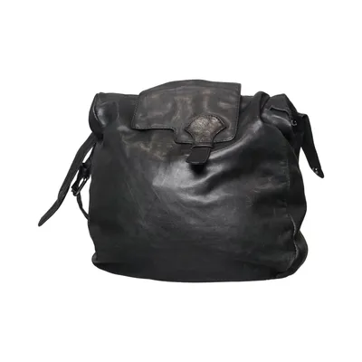 Sac à bandoulière (Noir) de Veronique Branquinho Coton, Cuir