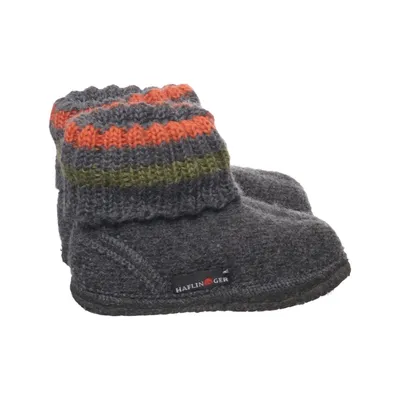 Chaussons (Gris, Orange, Vert) de Haflinger Laine